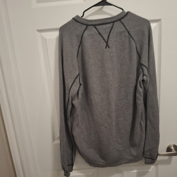 Eddie‎ Bauer XL Gray Wool Blend Heritage Crew Neck Classic Pullover Sweater - Picture 6 of 9